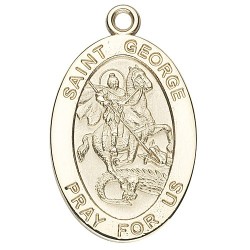 St. George 14K Oval w/14K Jump Ring - Boxed