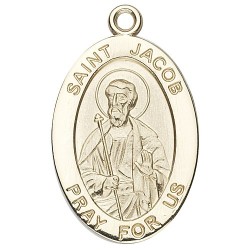 St. Jacob 14K Oval w/14K Jump Ring - Boxed
