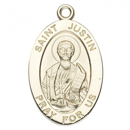 St. Justin 14K Oval w/14K Jump Ring - Boxed
