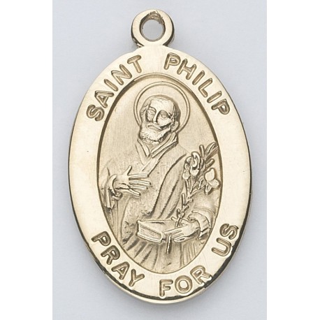 St. Phillip 14K Oval w/14K Jump Ring - Boxed