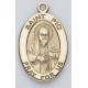 St. Pio 14K Oval w/14K Jump Ring - Boxed