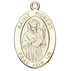 St. Robert 14K Oval w/14K Jump Ring - Boxed