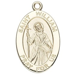 St. William 14K Oval w/14K Jump Ring - Boxed