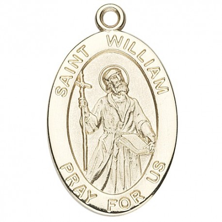 St. William 14K Oval w/14K Jump Ring - Boxed