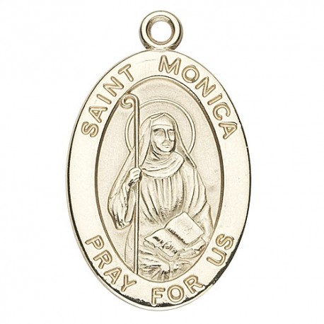 St. Monica 14K Oval w/14K Jump Ring - Boxed