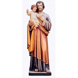 St. Joseph and Child - Woodcarved