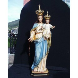 Our Lady of the Rosary - Woodcarved