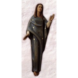 Assumption of Mary - Woodcarved 3/4 Relief