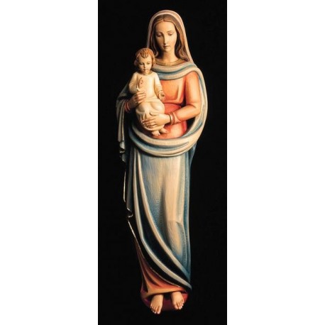 Our Lady and Child - Woodcarved 3/4 Relief