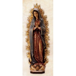Our Lady of Guadalupe - Woodcarved