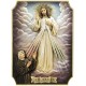 Divine Mercy Apparition Relief - Woodcarved