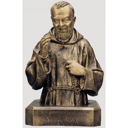 Padre Pio Bust - Cast Bronze