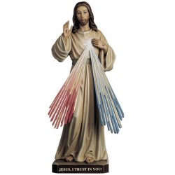 Divine Mercy - Woodcarved