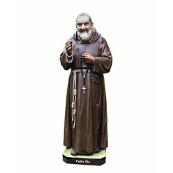 Padre Pio - Woodcarved