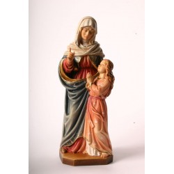 St. Anne with Mary - Woodcarved
