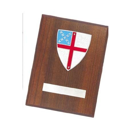 Episcopal Wall Plaque Pewter