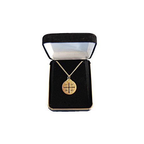 Gold Plated Jerusalem Cross Pendant