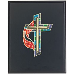 United Methodist Cross Plaque