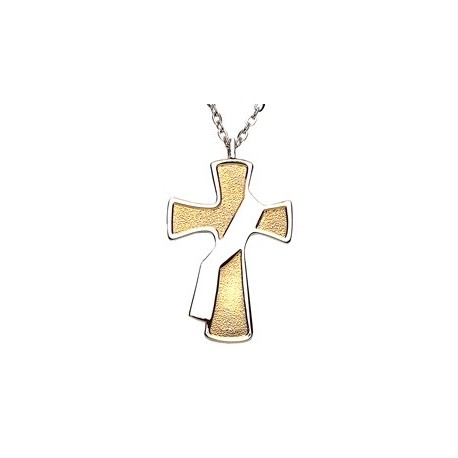 Deacon's Cross 2-toned Pendant