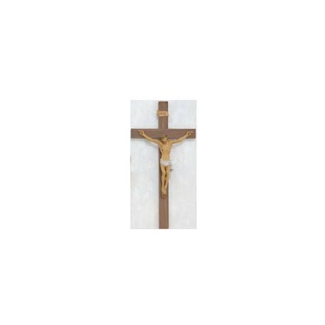 24" Walnut-Italian Corpus Crucifix