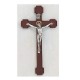 10" Cherry Wood Crucifix w/Two Tone Corpus