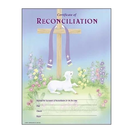 first reconciliation certificate