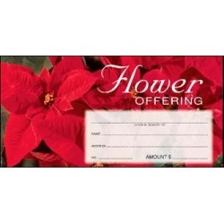 Christmas Flower Offering Envelope