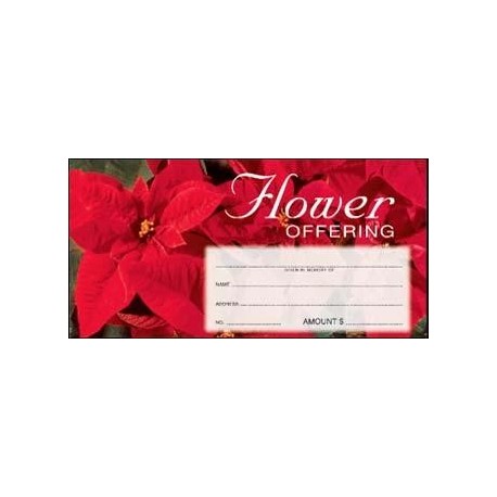 Christmas Flower Offering Envelope