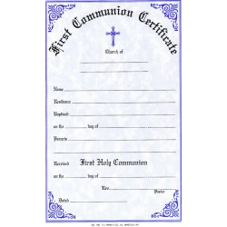 First Communion Certificate church Remey