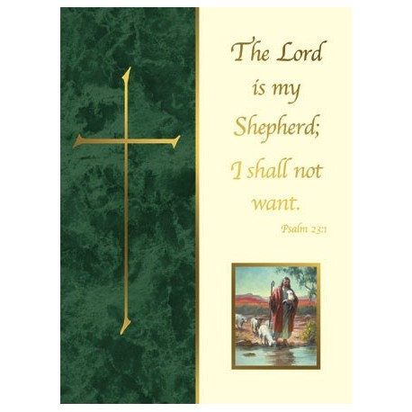 The Lord is My Shepherd Mass Card