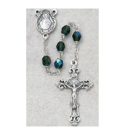 6mm Emerald/May Rosary