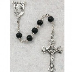5mm Black Wood Children's Rosary