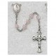 3mm Sterling Silver Pink Pearl Children's Rosary