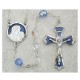 7mm Light Blue Rosary with Enamel