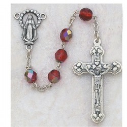 6mm Ruby/July Rosary