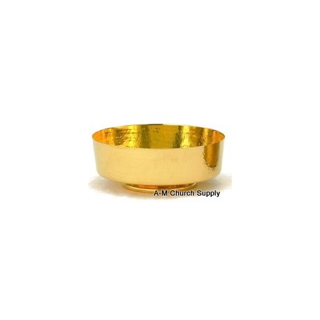 24K Gold Plated Footed Communion Bowl - 500 Host