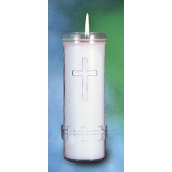 6 Day Candle Refill with Cross
