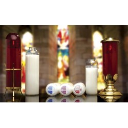  8 Day Glass Domus Christi Sanctuary Candles