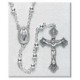 5mm Sterling Silver Plain Rosary - Boxed