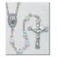 6mm Swarovski Opal Sterling Silver Rosary - Boxed