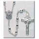 7mm Sterling Silver Oval Rosary - Boxed