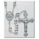 7mm Sterling Silver Plain Rosary - Boxed