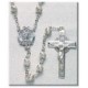 6mm Sterling Silver Twisted Fancy Rosary - Boxed
