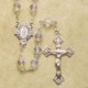 7mm Crystal Rosary with Sterling Silver Crucifix & Center - Boxed