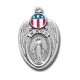 Navy Shield Sterling Silver Miraculous Medal