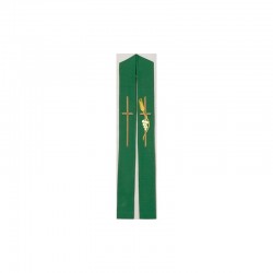 Green Embroidered Stole-Washable