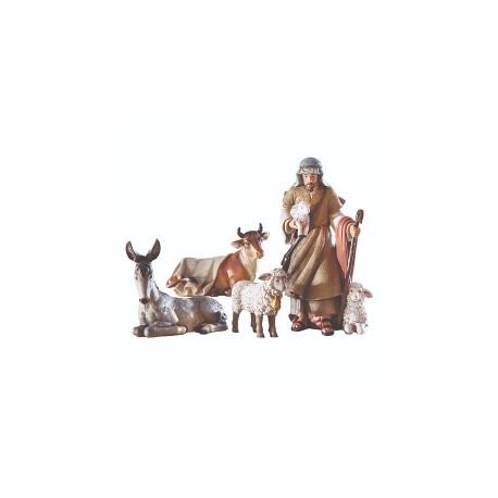Bethlehem Nights Shepherd and Animals Set