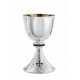 Silver Plated Hammered Chalice