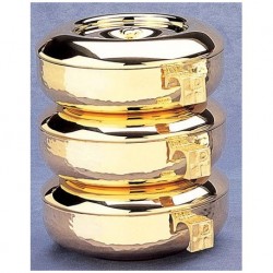 Gold Plated Triple Stacking Ciboria