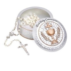 First Communion Keepsake Rosary Box